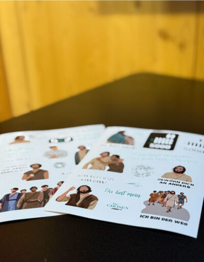 The Chosen - Stickerbogen (2-Seiten A5)